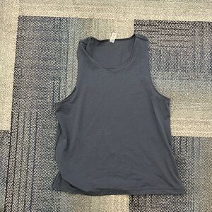 Outdoor Voices men Sleeveless Charcoal Tee